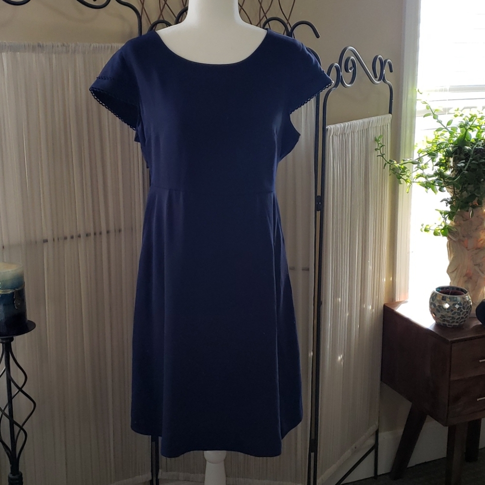 Nicole Miller Cap Sleeve Dress w/Pockets